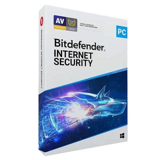 BitDefender Internet Security 2025, 10 naprav, 1 leto, ESD licenca (kartica)