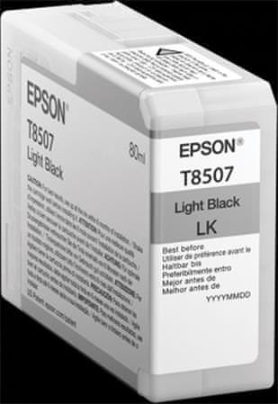 Epson kartuša T8507 svetlo črne barve (80 ml)