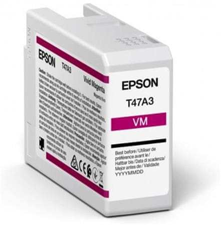 Epson kartuša T47A3 Vivid Magenta (50 ml)