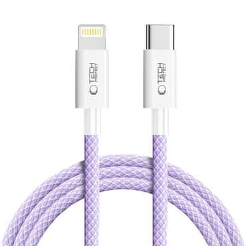 Tech-protect Ultraboost Lite kabel USB-C / Lightning PD 27W / 3A 2m, vijolična