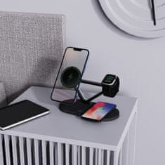 Tech-protect A41 3in1 polnilec za mobitelni telefon / Apple Watch / AirPods 15W, črna