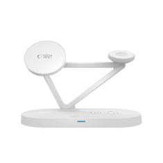 Tech-protect A41 3in1 polnilec za mobitelni telefon / Apple Watch / AirPods 15W, bela