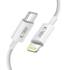 Tech-protect Ultraboost Lite kabel USB-C / Lightning PD 27W / 3A 2m, siva