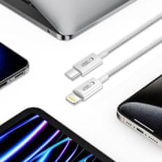 Tech-protect Ultraboost Lite kabel USB-C / Lightning PD 27W / 3A 2m, siva