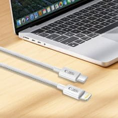 Tech-protect Ultraboost Lite kabel USB-C / Lightning PD 27W / 3A 2m, siva