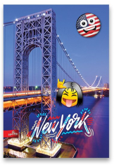 MAR MAR Šolski zvezek A4 Emoji 1 kos