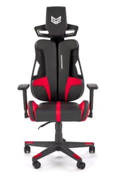 Halmar Pisarniški stol NITRO eco-leather / fabric, black / red (1p=1szt)