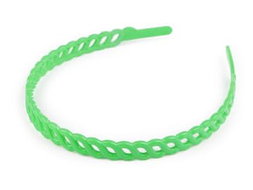 Plastični trak za lase - zelen