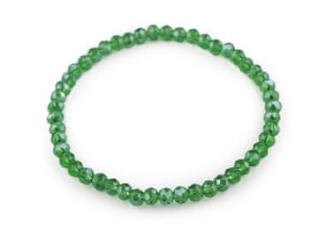 Zapestnica iz brušenih kroglic - zelena