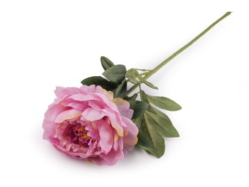Umetna pivonja - velik cvet - roza svetloba