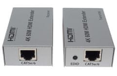 Aten Podaljševalnik PremiumCord 4K HDMI do 60 m z enim kablom Cat5e/Cat6