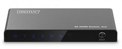 Digitus 3x1 stikalo HDMI, 4K/60Hz HDCP 2.2