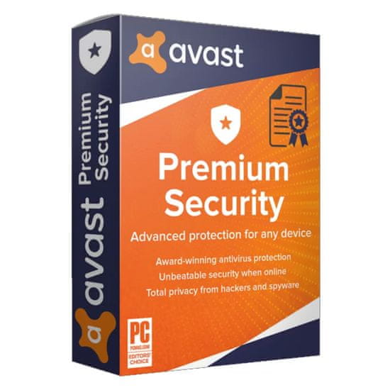 avast Premium Security 2025, 1 naprava, 1 leto, ESD licenca (kartica