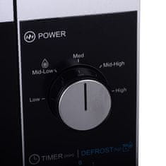 Sharp Mikrovalovna pečica Sharp YC-MS01E-S, 20L, 800W, samostojna, 5 ravni moči, timer 35 min, steklena plošča