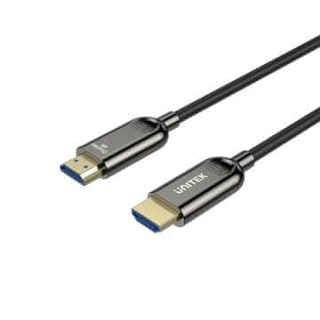 Unitek UNITEK HDMI 2.1 AOC optični kabel 8K 120Hz, dolžina 40m, podpora za 8K in 4K, maksimalna ločljivost 7680 x 4320.