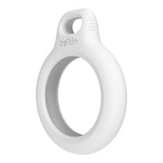 Belkin Belkin F8W973btWHT - Ohišje za AirTag v beli barvi, zaščita proti praskam, vključuje obroček za ključe, 1 kos