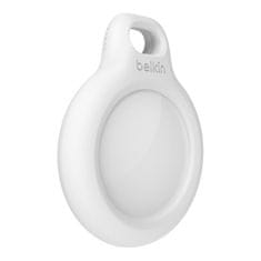 Belkin Belkin F8W973btWHT - Ohišje za AirTag v beli barvi, zaščita proti praskam, vključuje obroček za ključe, 1 kos