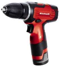 Einhell Einhell TH-CD 12-2 Li brezžični vrtalnik, črn in rdeč, 12 V, 1 kg, 20 nastavitev navora, akumulator Li-Ion 1,3 Ah