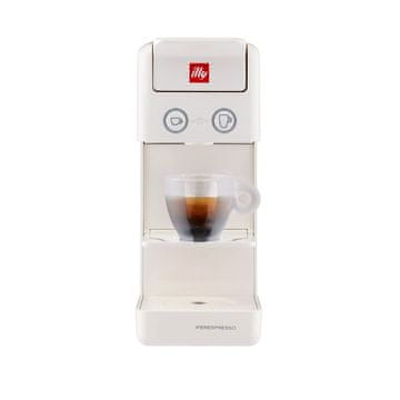 illy Illy Y3.3 popolnoma avtomatska kapsulasta kavna naprava, bele barve, 1 skodelica, energijsko varčna funkcija