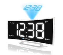 Blaupunkt Blaupunkt CRP7WH radio budilka v črni in beli barvi, LCD prikaz, 10 prednastavljenih postaj, USB polnjenje, dve alarmni uri