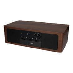 Blaupunkt Mikrosistem MS22BT z Bluetooth, CD predvajalnikom in daljinskim upravljalnikom, črna barva, 50 W RMS audio moč