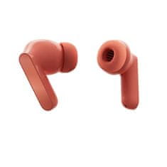 Motorola Moto Buds Coral Peach - Brezžične slušalke z aktivno dušenjem hrupa, vodo odporne, 42 ur predvajanja