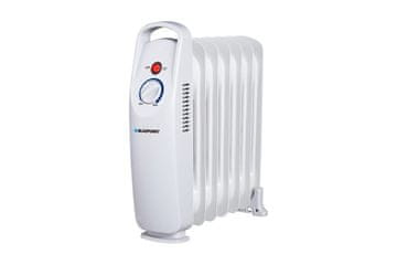 Blaupunkt Oljna pečica BLAUPUNKT HOR201, 700W, bela, s 7 rebrasti in zaščito pred pregrevanjem, prenosna za notranjo uporabo