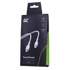 Green Cell Zeleno celico GC PowerStream USB kabel USB 3.2 Gen 1 (3.1 Gen 1) 0.3 m USB C bel, hitro polnjenje, pletena zaščita