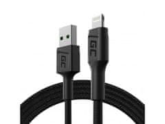 Green Cell Zeleno Cell KABGC21 Lightning kabel 1,2 m, črn, moški - moški, USB A, visoka kakovost, hitra dostava