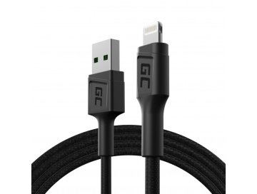 Green Cell Zeleno Cell KABGC21 Lightning kabel 1,2 m, črn, moški - moški, USB A, visoka kakovost, hitra dostava