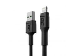 Green Cell Kabel Green Cell KABGC24 Lightning 0,3 m, črni, za hitro povezavo (USB A - Lightning)