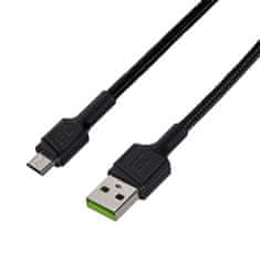 Green Cell USB kabel Green Cell KABGC23 0,3 m, USB 2.0, USB A na Micro-USB B, črn, moški, hitrost prenosa do 480 Mbit/s