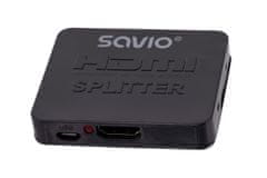 SAVIO Savio CL-93 HDMI video razdelilnik, podpora za 4K, 2 video izhoda, črna barva, hitra dostava 24 ur