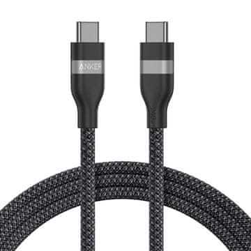 Anker Anker A82E2 1.8 m USB C kabel, črn, hitro polnjenje, združljiv z iPhone, MacBook, Samsung in drugimi napravami