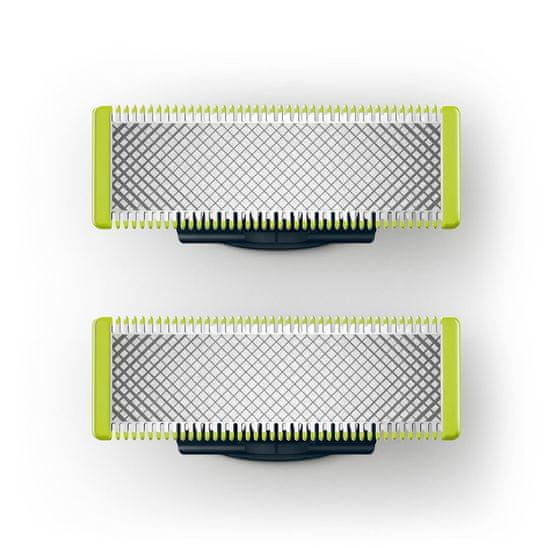 Philips Philips Norelco OneBlade QP220/51 - Rezervni rezila za britvico, 2 kosa, enostavno čiščenje, za model QP25xx, QP26xx, QP65xx, QP66xx