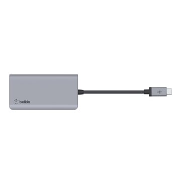 Belkin Belkin AVC006btSGY USB 3.2 Gen 1 (3.1 Gen 1) Tip-C Srebrne Hub z HDMI in USB 3.2 Porti, 4K Ultra HD