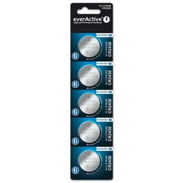 everActive Mini lithium baterije everActive CR2430, 5 kosov - zanesljiva moč za vaše naprave