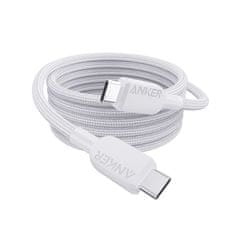 Anker Anker 240W USB-C to USB-C kabel 1.8m, bela, hitra in učinkovita polnitev z USB Power Delivery