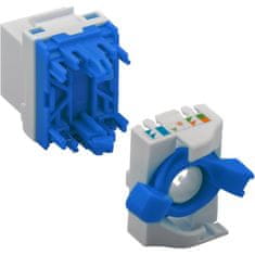Techly Techly CAT 6a RJ45 Vtičnica UTP brez zaščitne ohišja, bela, 30.7 mm, 24 ur dostave, RoHS skladna