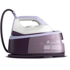 slomart Parna postaja Philips 3000 PSG3000/30, 2400 W, 1,4 L, keramična površina, bela in vijolična, hitri čas ogrevanja 2 min.