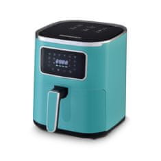 slomart Heinrich's HFR 8216 vroča zračna friteza, 5,0 l, 1450 W, zelena, enostavna za čiščenje in uporabo, 6 programov