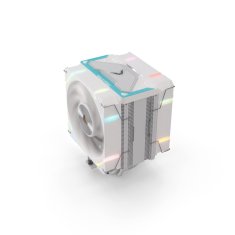 slomart Računalniški hladilni sistem Valkyrie VK-AIRSL125W s 2 ventilatorjema in RGB osvetlitvijo - črn procesor z zračnim hlajenjem