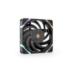 slomart Valkyrie X12 ARGB ventilator VK-FANX12FB, črni, 2150 RPM, 80 CFM, primeren za procesor, vključen vijaki, hitra dostava