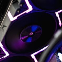 slomart Valkyrie X12 ARGB ventilator VK-FANX12FB, črni, 2150 RPM, 80 CFM, primeren za procesor, vključen vijaki, hitra dostava