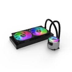 slomart Valkyrie Jarn 240 ARGB AIO hladilnik za procesor, 2 ventilatorja, 24h dostava, podpora za različne sockets