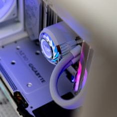 slomart Valkyrie VK-AIOJR360W bela tekoča hladilna enota za procesor, 3 ventilatorji, optimalna moč hlajenja