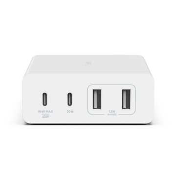 slomart Belkin WCH010VFWH bel polnilec za mobilne naprave z 2 m kablom, 108 W, notranji, združljiv z prenosniki, pametnimi telefoni in tablicami