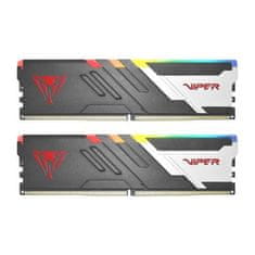 slomart Patriot Memory Viper Venom 32GB (2x16GB) DDR5 6000MHz CL30 XMP3, neprekinjeno hlajenje, rdeča/zelena/modra osvetlitev