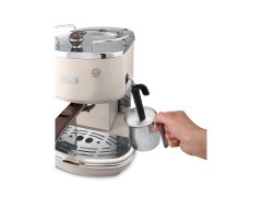 slomart De'Longhi Icona Vintage ECOV 311.BG polavtomatska espresso naprava 1,4 L, 15 bar, bež, 2 skodelici, za kavo v mletju