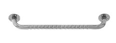 slomart Stainless steel valovita ograja za kopalnico, dolžina 100 cm, ergonomska, s protidrsno oblogo, nosilnost 130 kg
